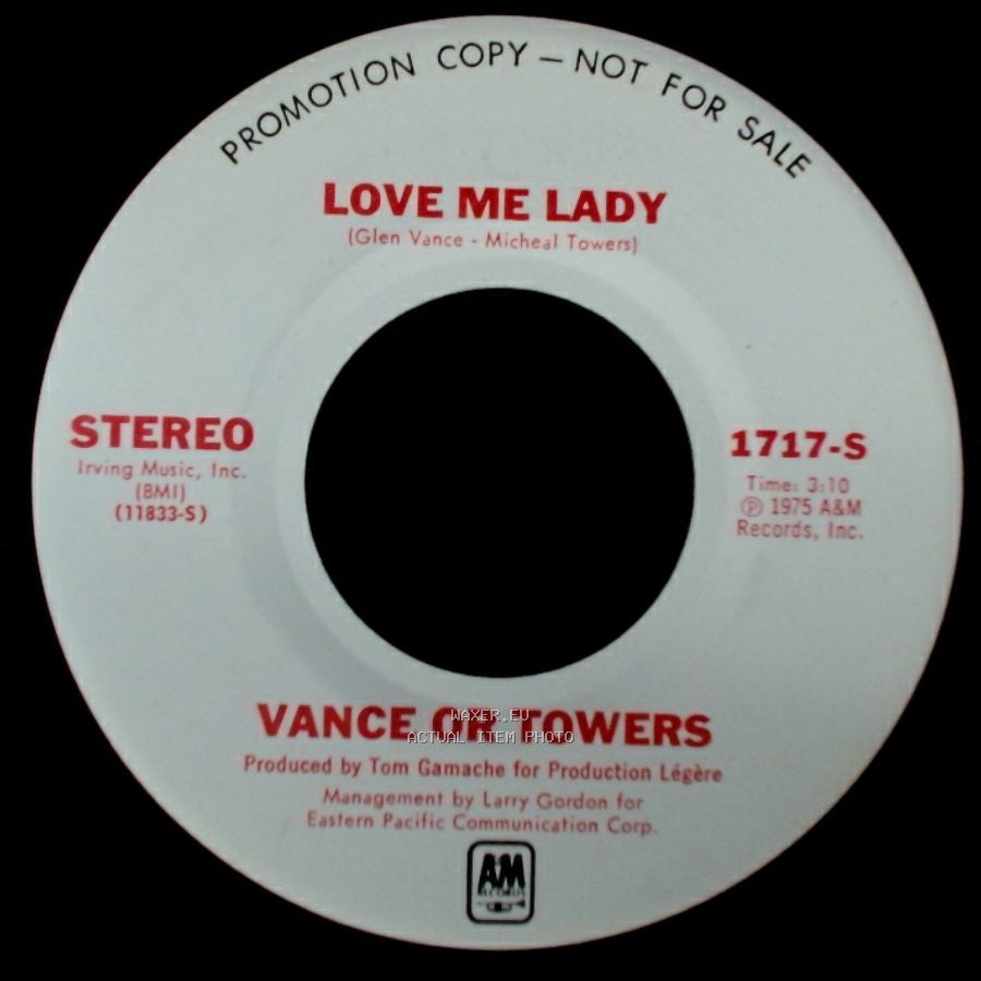 Vance Or Towers - Do Whatever We Want / Love Me Lady side B