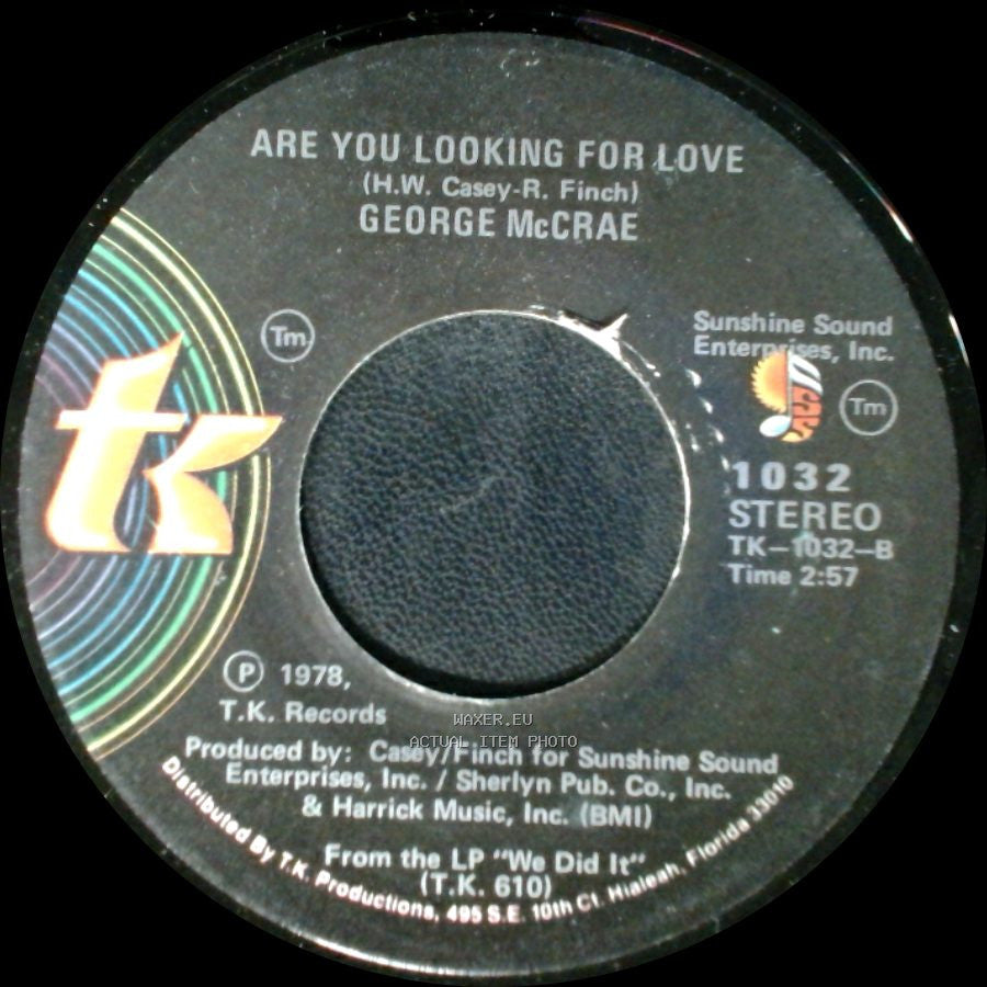 George Mccrae - I Want You Around Me / Are You Looking For Love side B