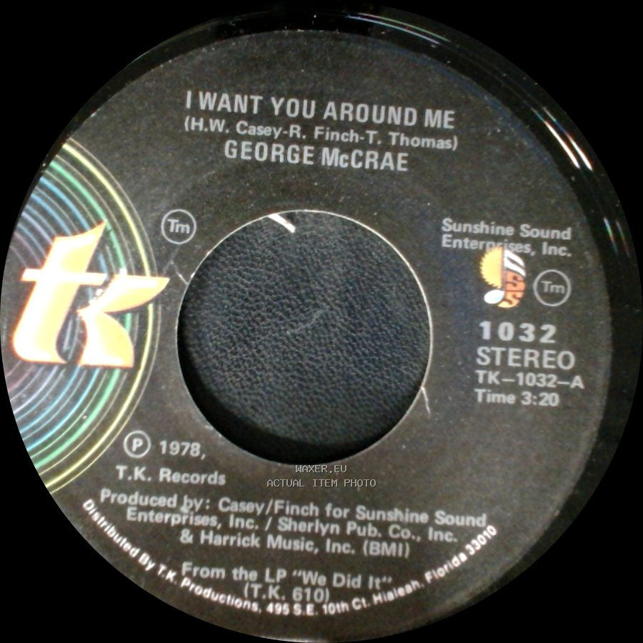 George Mccrae - Are You Looking For Love / I Want You Around Me side A