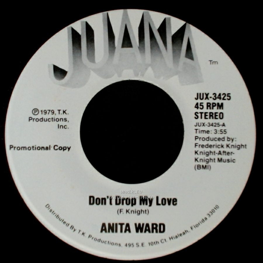 Anita Ward - Don't Drop My Love / Don't Drop My Love side B