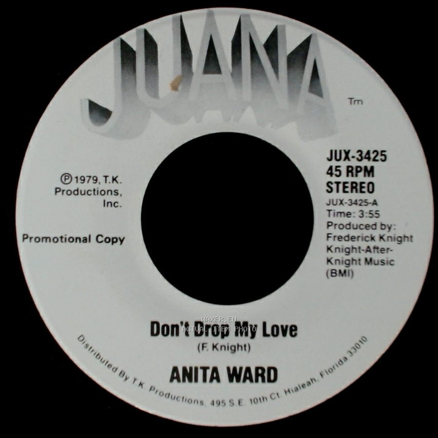 Anita Ward - Don't Drop My Love / Don't Drop My Love side B