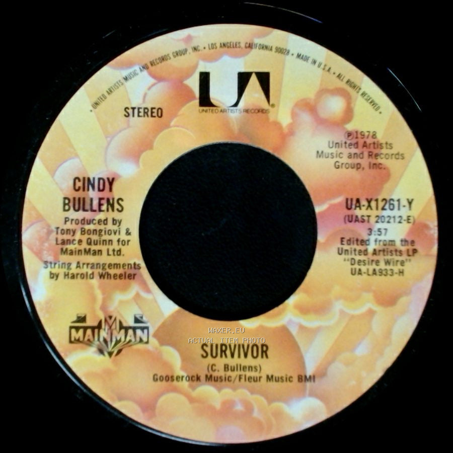 Cindy Bullens - Survivor / Finally Rockin' side A