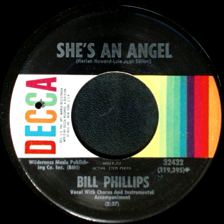 Bill Phillips - I Only Regret / She's An Angel side B