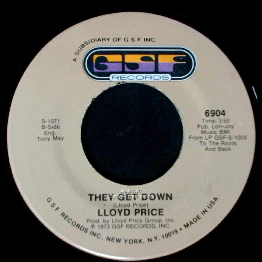 Lloyd Price - Trying To Slip (Away) / They Get Down side B