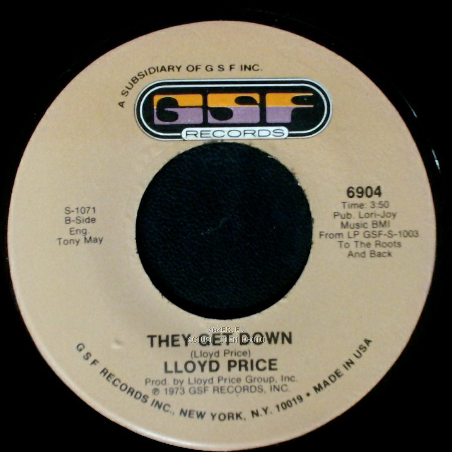Lloyd Price - Trying To Slip (Away) / They Get Down side B
