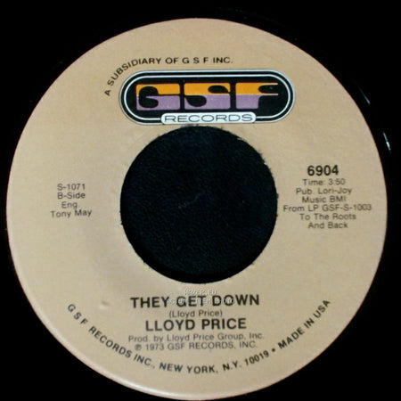 Lloyd Price - Trying To Slip (Away) / They Get Down side B