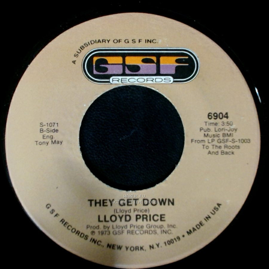 Lloyd Price - Trying To Slip (Away) / They Get Down side A