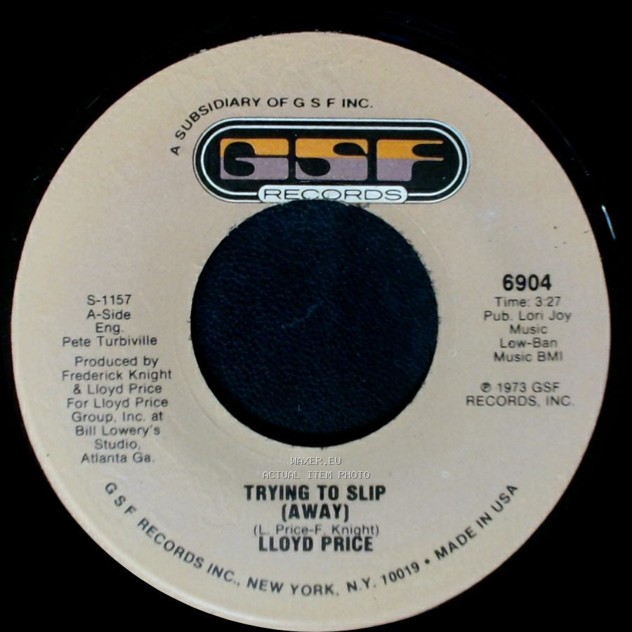 Lloyd Price - Trying To Slip (Away) / They Get Down side B