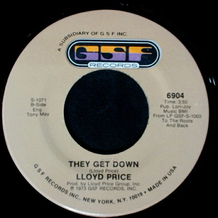 Lloyd Price - Trying To Slip (Away) / They Get Down side A
