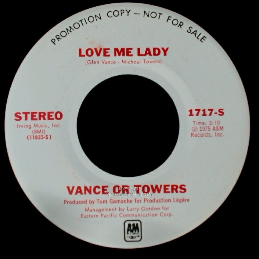Vance Or Towers - Do Whatever We Want / Love Me Lady side B