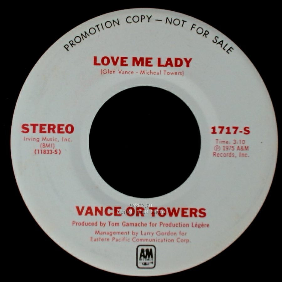 Vance Or Towers - Do Whatever We Want / Love Me Lady side A