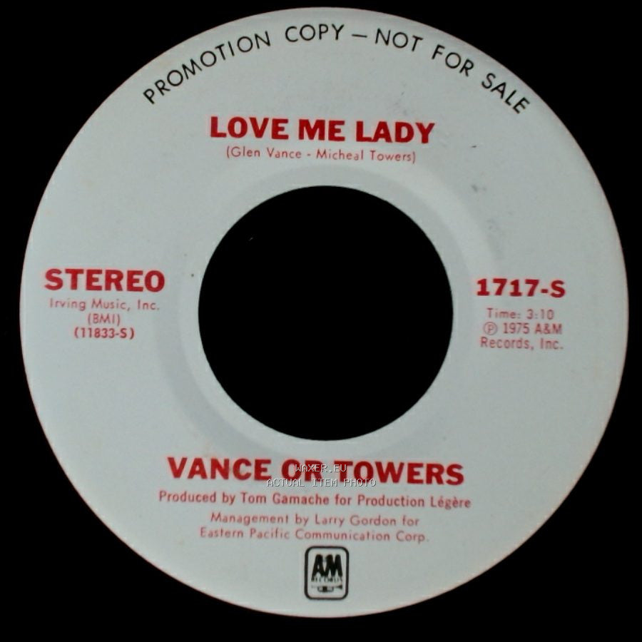 Vance Or Towers - Do Whatever We Want / Love Me Lady side A