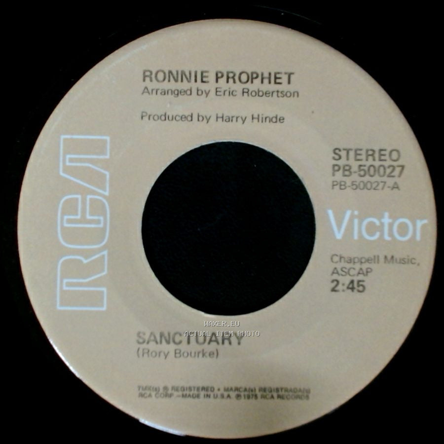 Ronnie Prophet - Sanctuary / Wild Outlaw side A