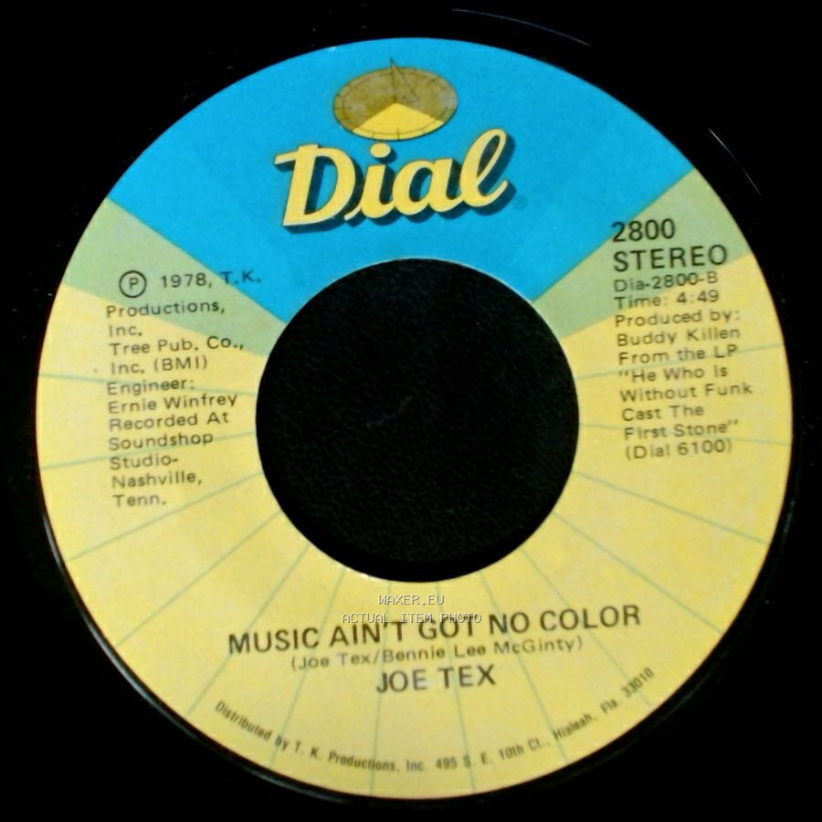 Joe Tex - Loose Caboose / Music Ain't Got No Color side B