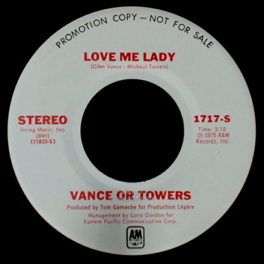Vance Or Towers - Do Whatever We Want / Love Me Lady side B