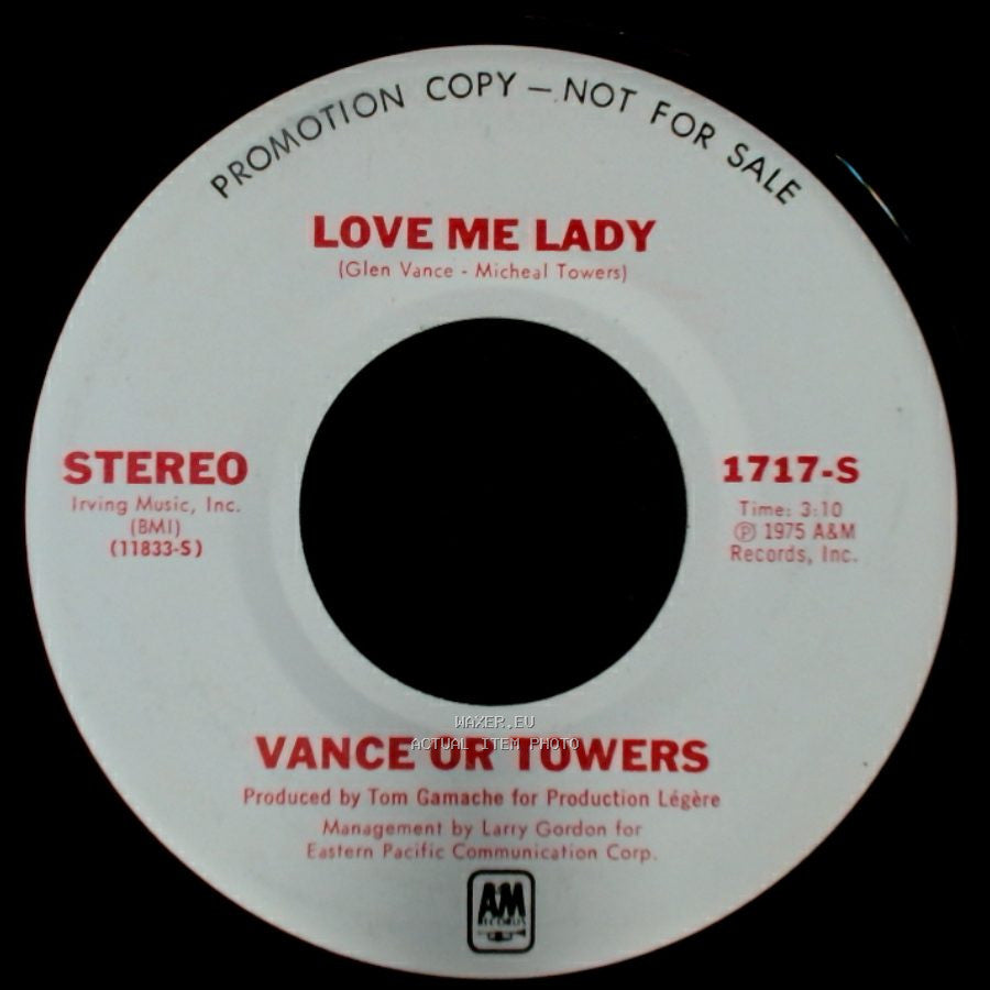 Vance Or Towers - Do Whatever We Want / Love Me Lady side B