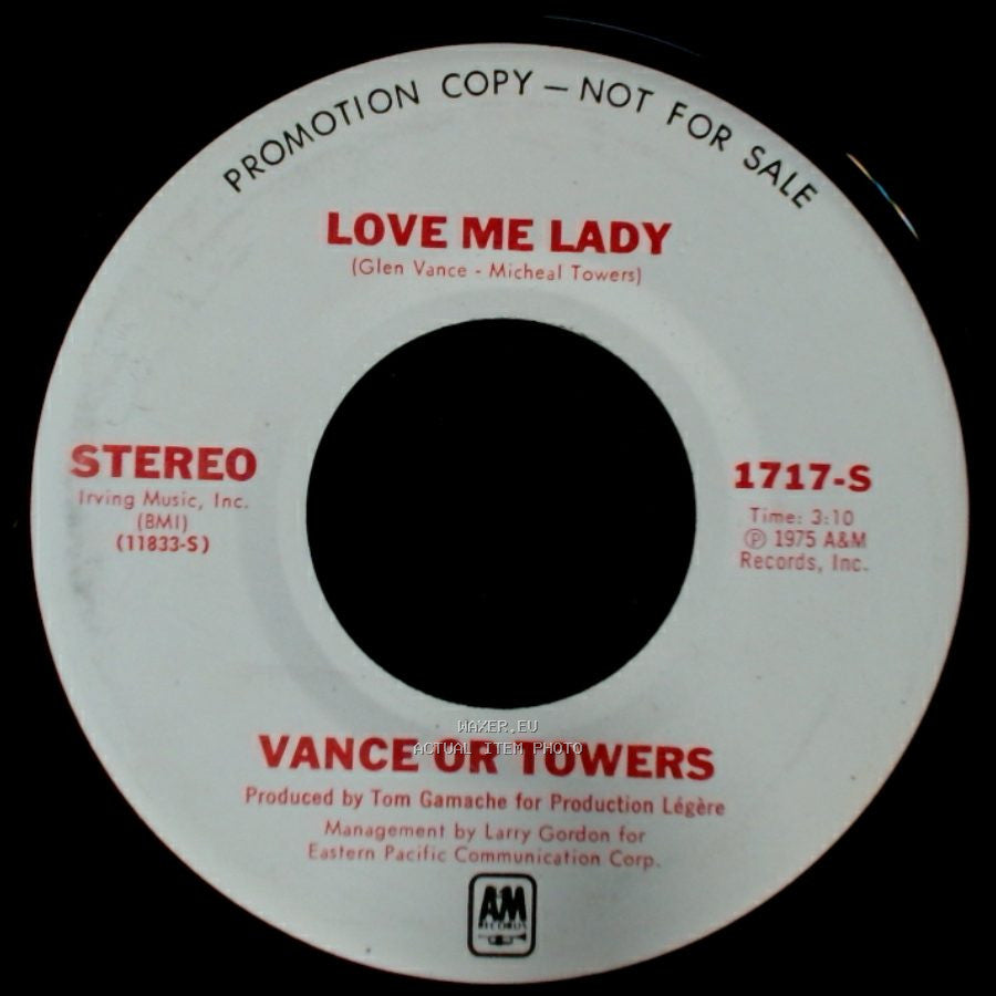 Vance Or Towers - Do Whatever We Want / Love Me Lady side B