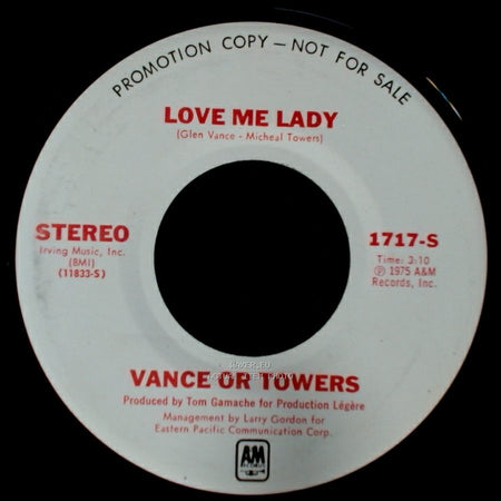 Vance Or Towers - Do Whatever We Want / Love Me Lady side B