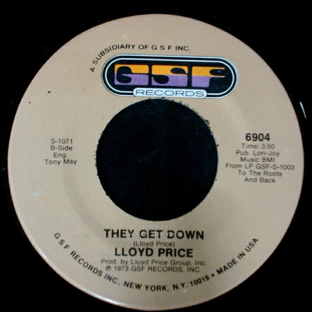 Lloyd Price - Trying To Slip (Away) / They Get Down side A