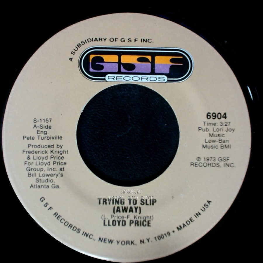 Lloyd Price - Trying To Slip (Away) / They Get Down side B