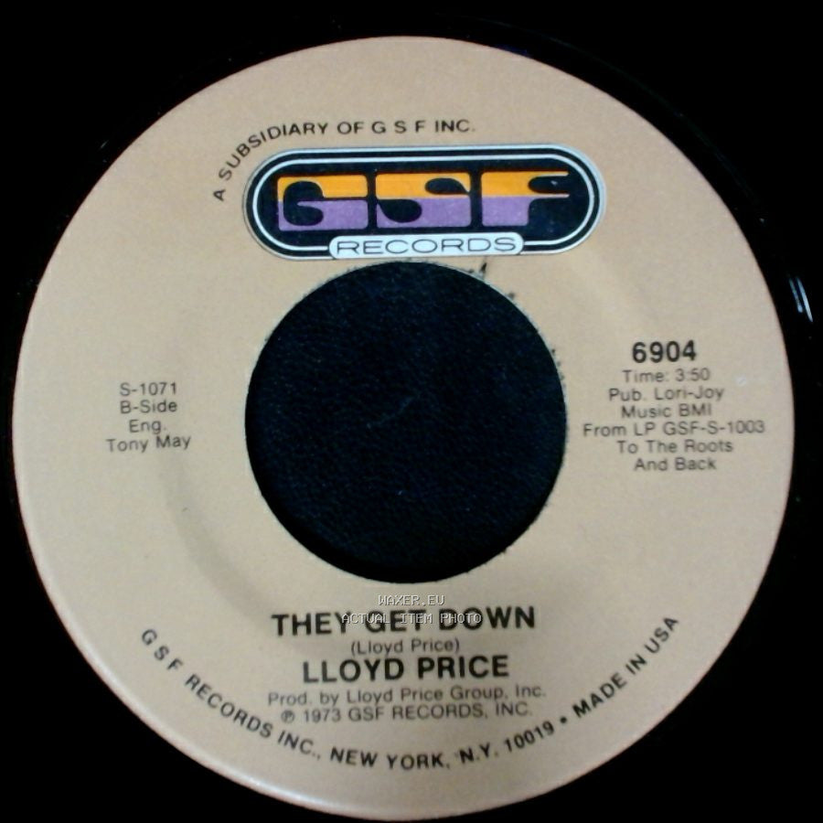 Lloyd Price - Trying To Slip (Away) / They Get Down side A