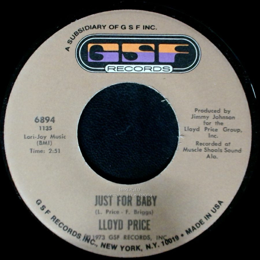 Lloyd Price - Just For Baby / Love Music side A