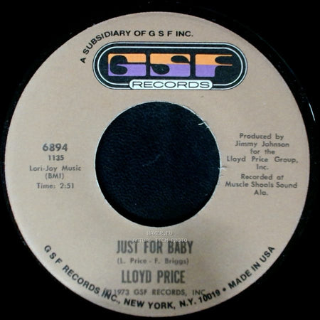Lloyd Price - Just For Baby / Love Music side A