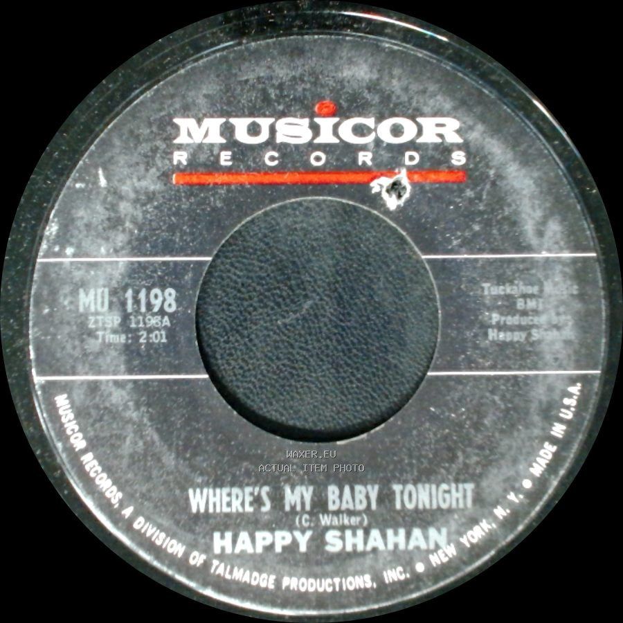 Happy Shahan - Let's Shake Hands / Where's My Baby Tonight side B