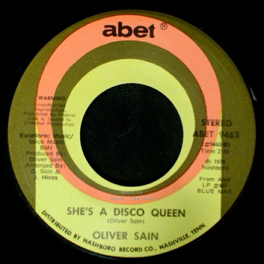 Oliver Sain - She's A Disco Queen / Party Hearty side A