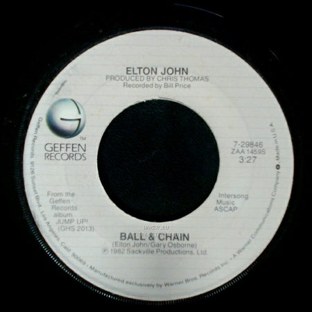 Elton John - Where Have All The Good Times Gone? / Ball & Chain side B