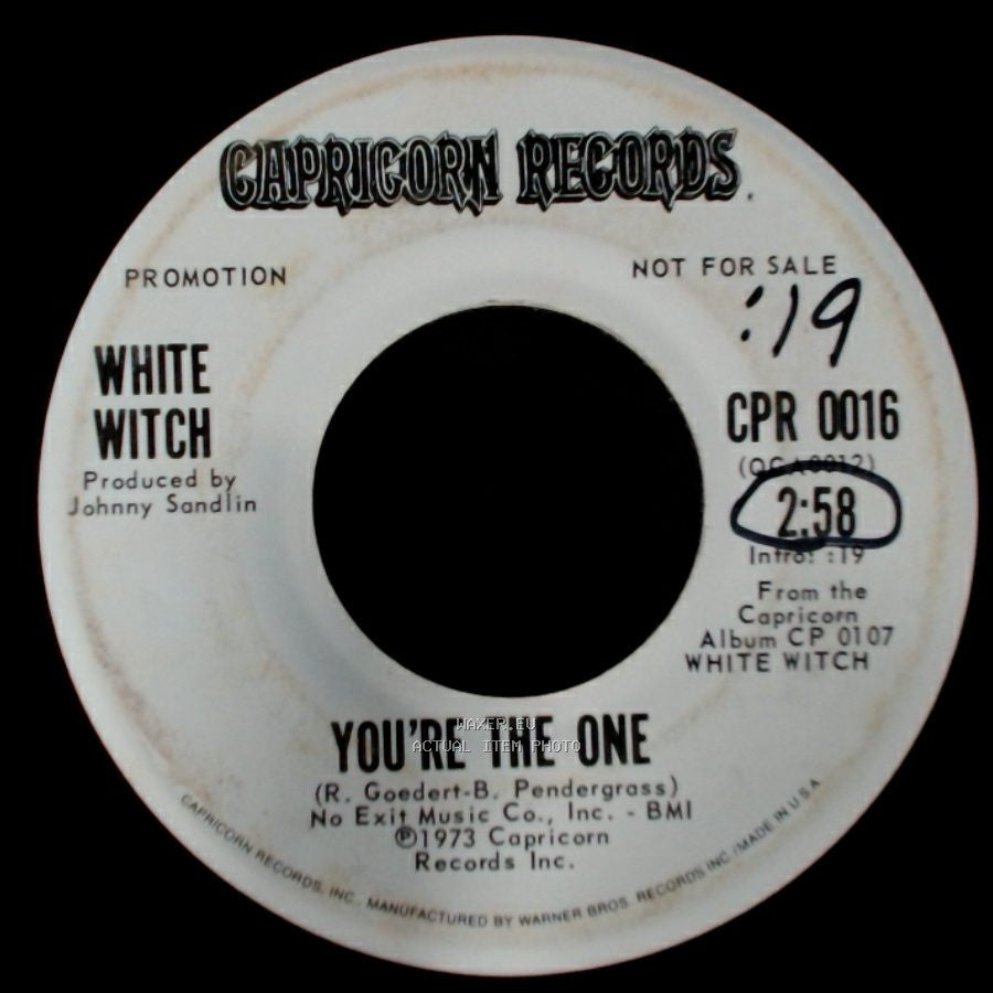 White Witch - Don't Close Your Mind / You're The One side B