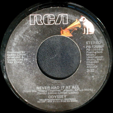 Odyssey - Hang Together / Never Had It At All side A