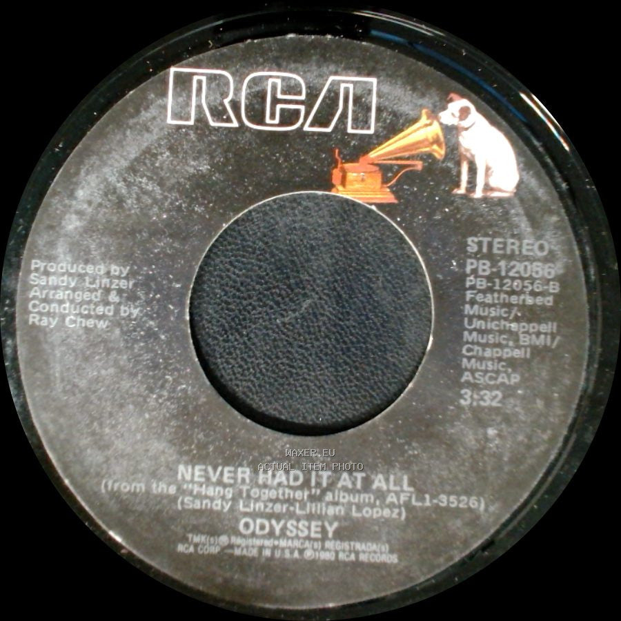 Odyssey - Hang Together / Never Had It At All side A