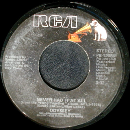 Odyssey - Hang Together / Never Had It At All side A