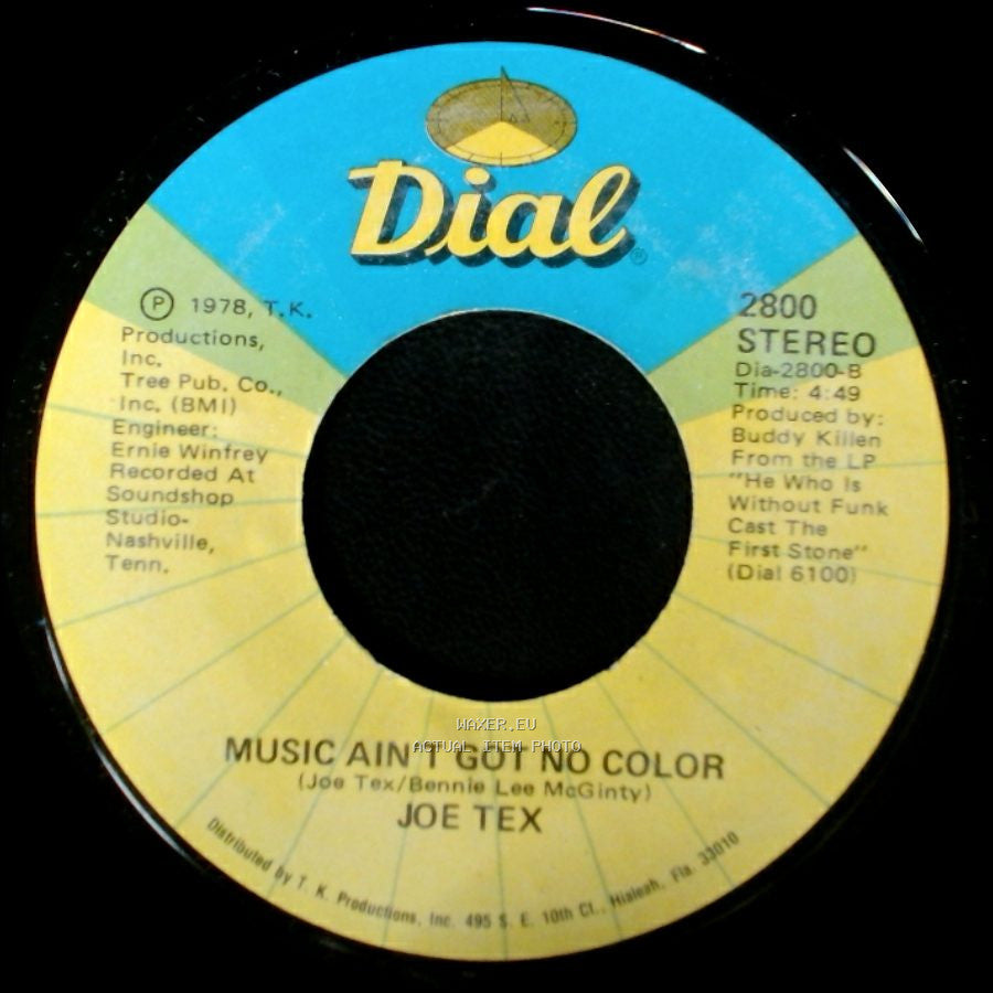 Joe Tex - Loose Caboose / Music Ain't Got No Color side B