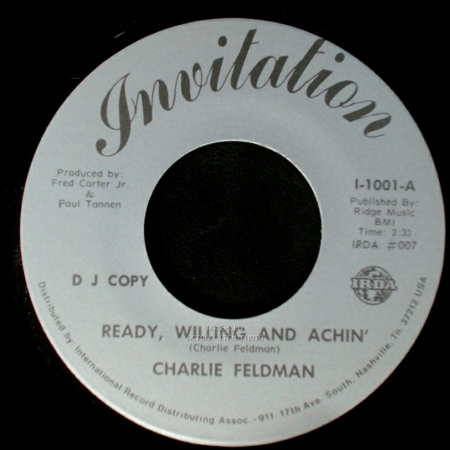 Charlie Feldman - Ready, Willing And Achin' / Ready, Willing And Achin' side A