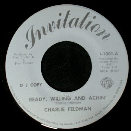 Charlie Feldman - Ready, Willing And Achin' / Ready, Willing And Achin' side B