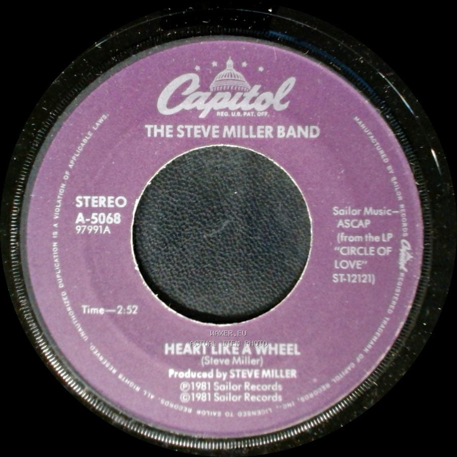 The Steve Miller Band - Heart Like A Wheel / True Fine Love side A