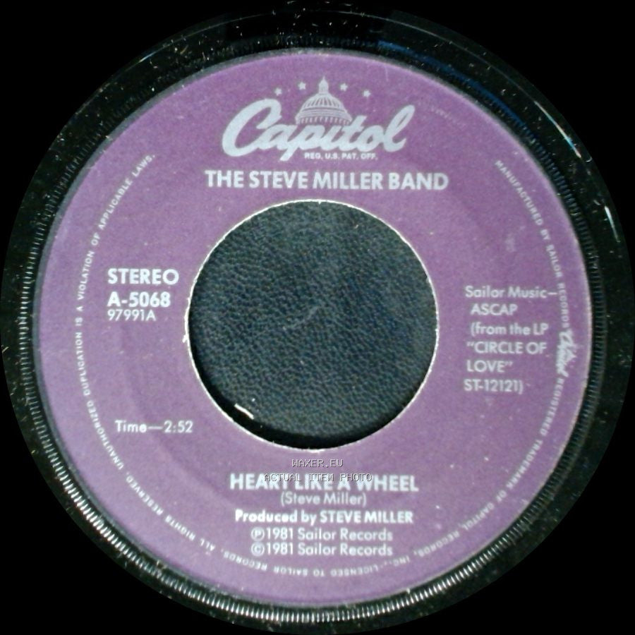 The Steve Miller Band - Heart Like A Wheel / True Fine Love side A