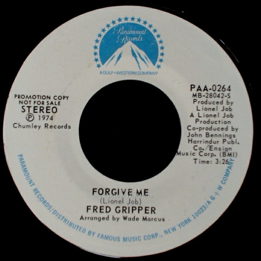 Fred Gripper - Forgive Me / Forgive Me side A