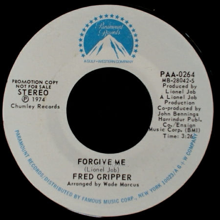 Fred Gripper - Forgive Me / Forgive Me side A