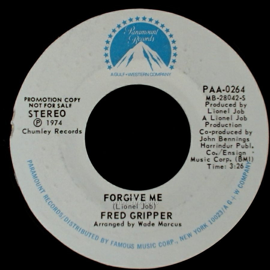 Fred Gripper - Forgive Me / Forgive Me side B