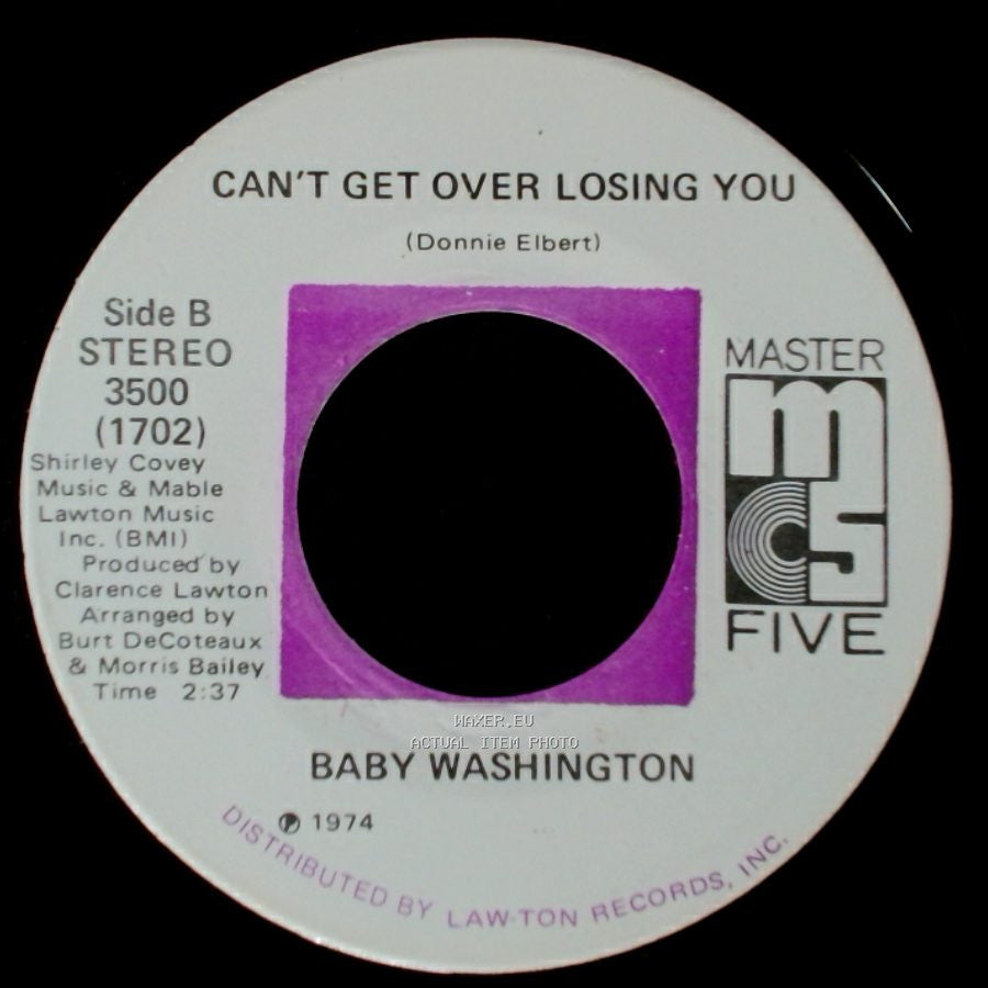 Baby Washington - Care Free / Can't Get Over Losing You side B