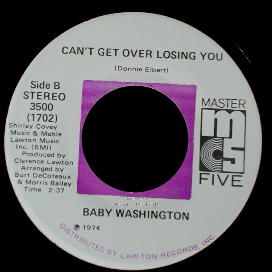 Baby Washington - Care Free / Can't Get Over Losing You side B