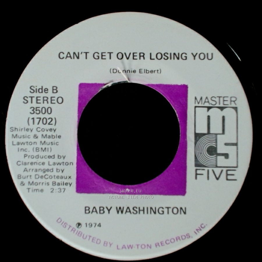 Baby Washington - Care Free / Can't Get Over Losing You side B