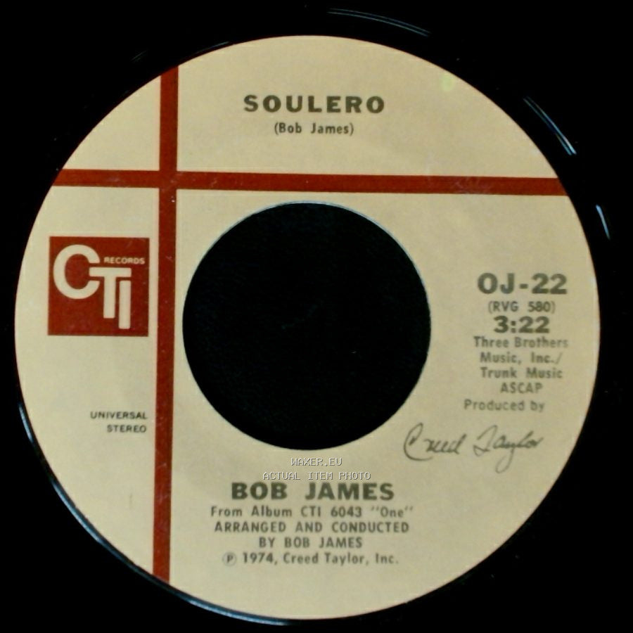 Bob James - In The Garden (Based On Pachelbel's "Canon In D") / Soulero side B