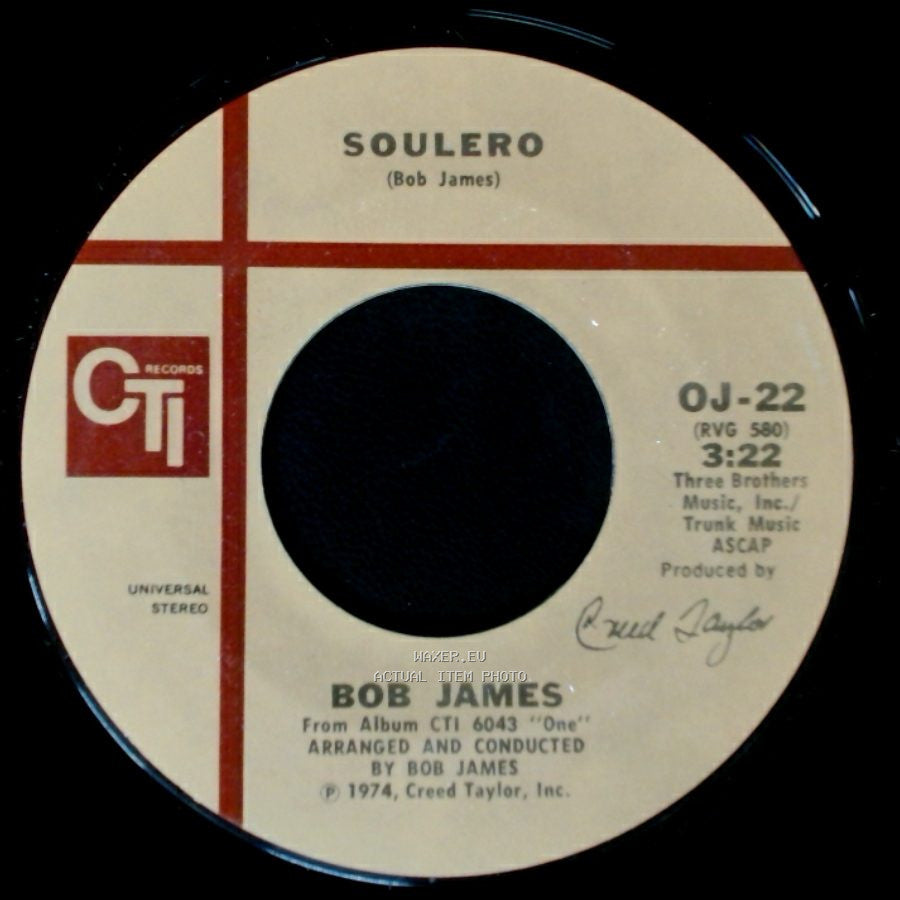 Bob James - In The Garden (Based On Pachelbel's "Canon In D") / Soulero side B