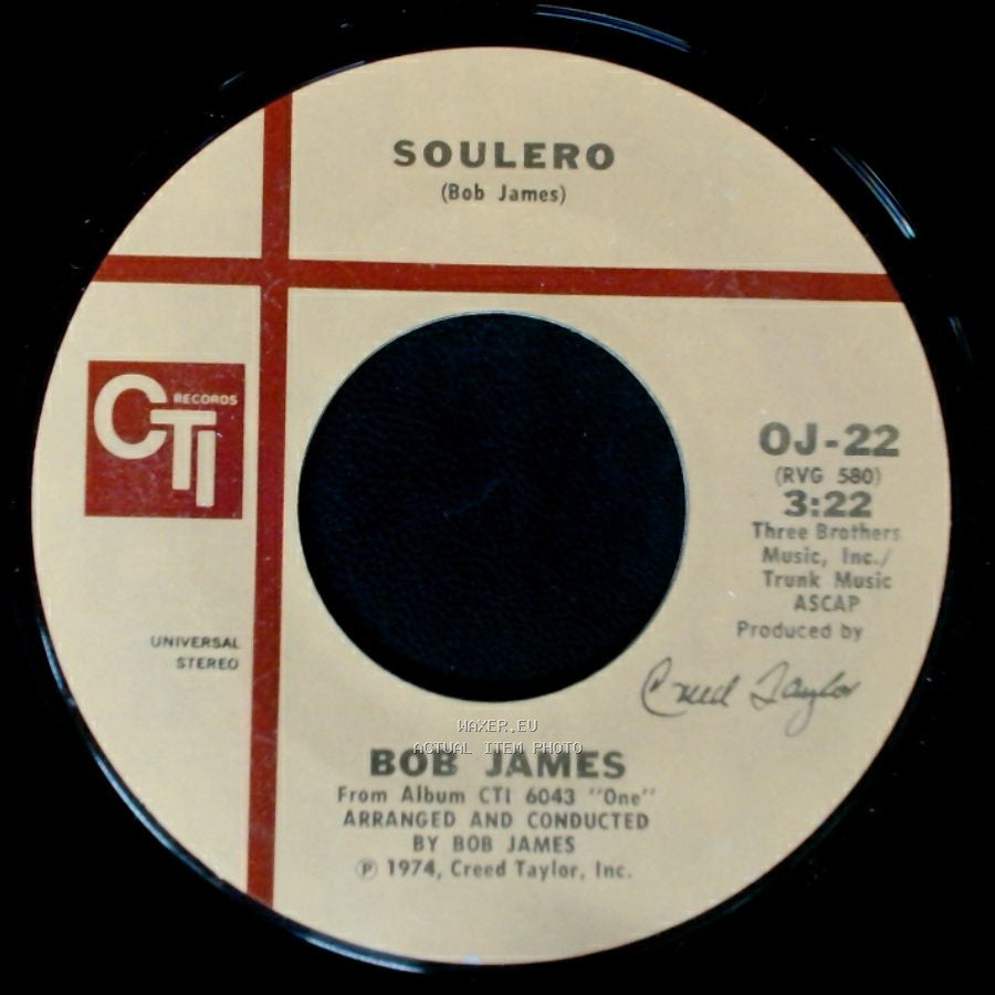 Bob James - In The Garden (Based On Pachelbel's "Canon In D") / Soulero side B
