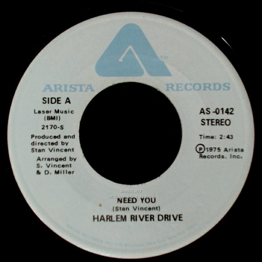 Harlem River Drive - Need You / Overtime side A
