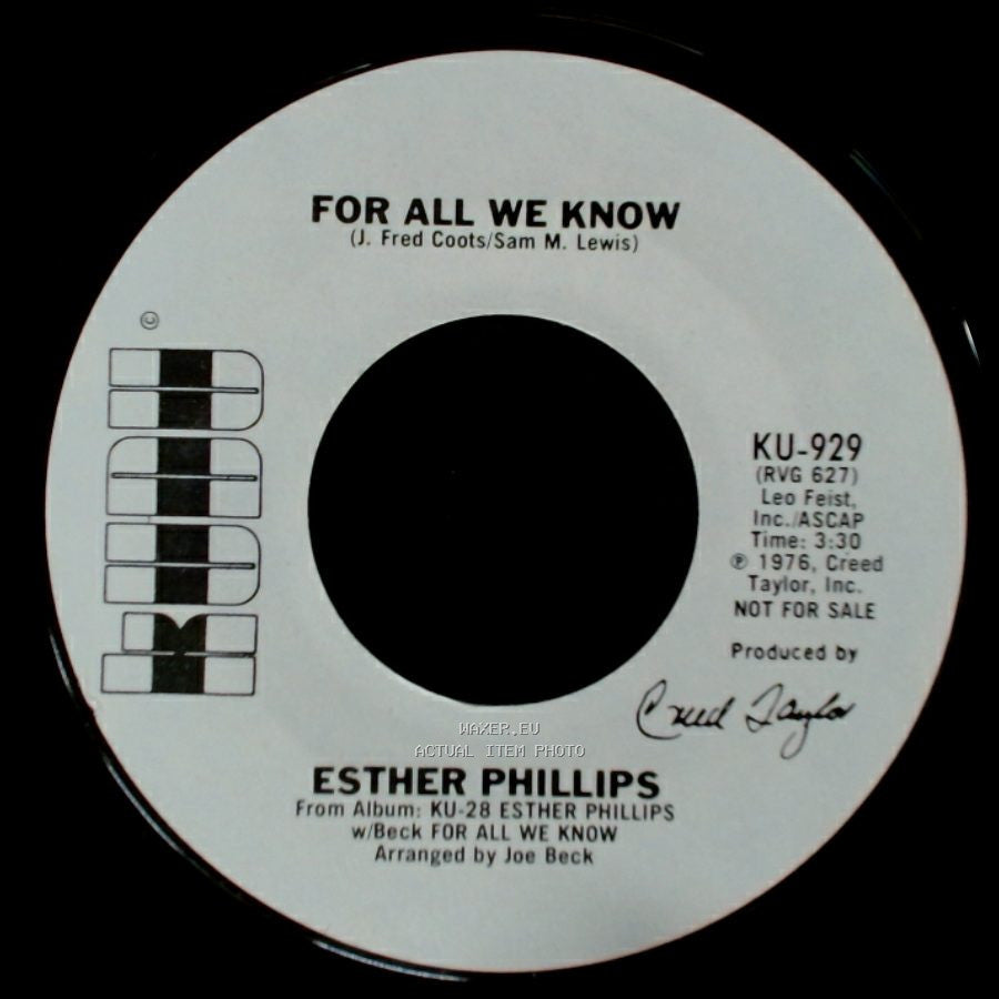Esther Phillips - For All We Know / For All We Know side A